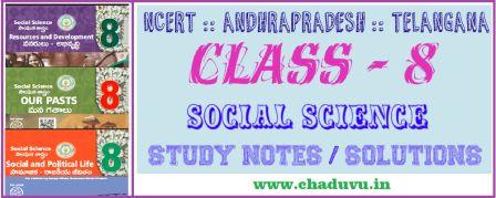 Class 8 Social science Study materials