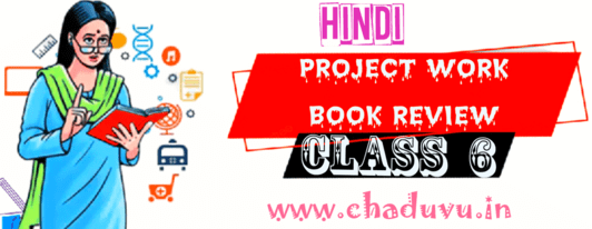 Class 6 Hindi Project works, Book reviews