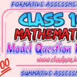 Class 10 Mathematics Formative Summative Model question papers