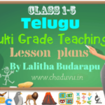Telugu Multi grade teaching lesson plans