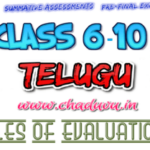 Class 6-10 Telugu Principles of evaluation key