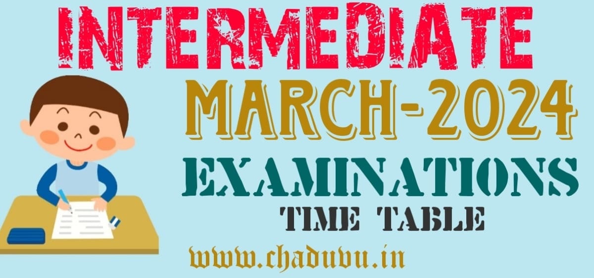 AP Intermediate March-2024 Exams Time table