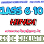 Class 6-10 Hindi Principles of valuation or key