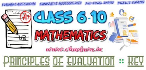 Class 6-10 Mathematics Principles of valuation key