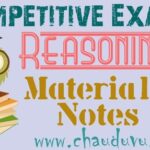Competitive exams Reasoning materials