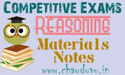 Competitive exams Reasoning materials