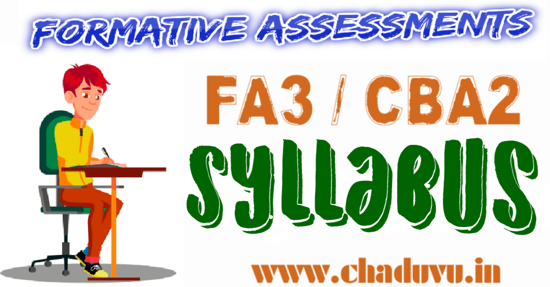 Formative Assessment-3 CBA2 Syllabus