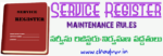 Service Register Maintenance Rules