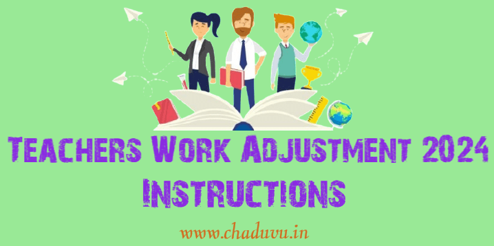 Teachers Work Adjustment 2024 Instructions