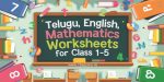 Telugu English Mathematics Worksheets for Primary students