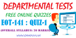 Departmental test EOT-141 Free online quiz-1