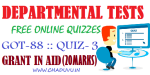 Departmental test GOT-88 Free online quiz-3