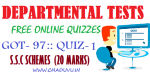 Departmental test GOT-97 Free online quiz-1 SSC SCHEMES