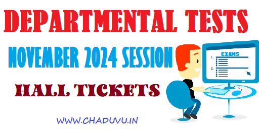 AP Departmental Tests November 2024 session Hall tickets