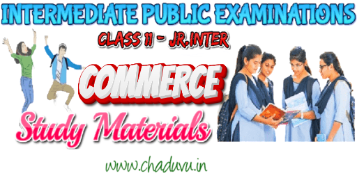 Class 11 Jr Intermediate Commerce Study materials work books