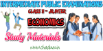 Class 11 Jr Intermediate ECONOMICS Study materials work books