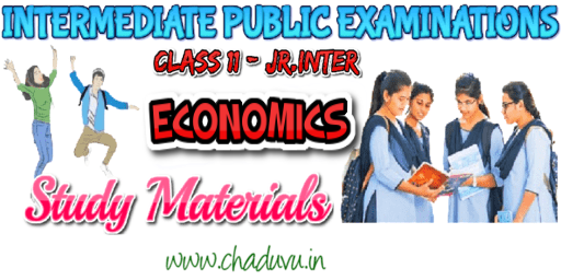 Class 11 Jr Intermediate ECONOMICS Study materials work books