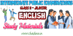 Class 11 Jr Inter English Study materials