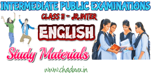 Class 11 Jr Inter English Study materials